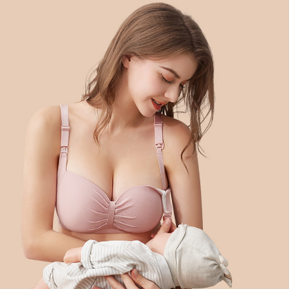 （B-Cカップ）シンプル つけ心地 ノンワイヤー 産前 産後 マタニティ 授乳 ブラジャー