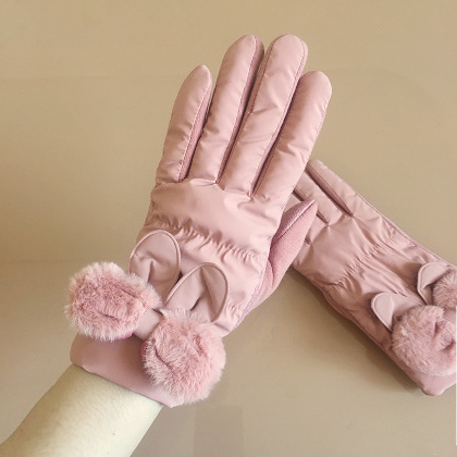 今季マストバイ 可愛い 暖かい 防風 韓国ファッション うさぎ 手袋